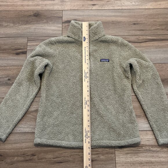 Patagonia Los Gatos 1/4 Zip Pullover SZ Medium Fleece Jacket Logo Tan Beige - Picture 4 of 13